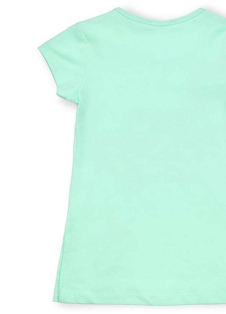 Синіти футболка туніка з метеликами (10262-134g-green) Breeze (205765608)