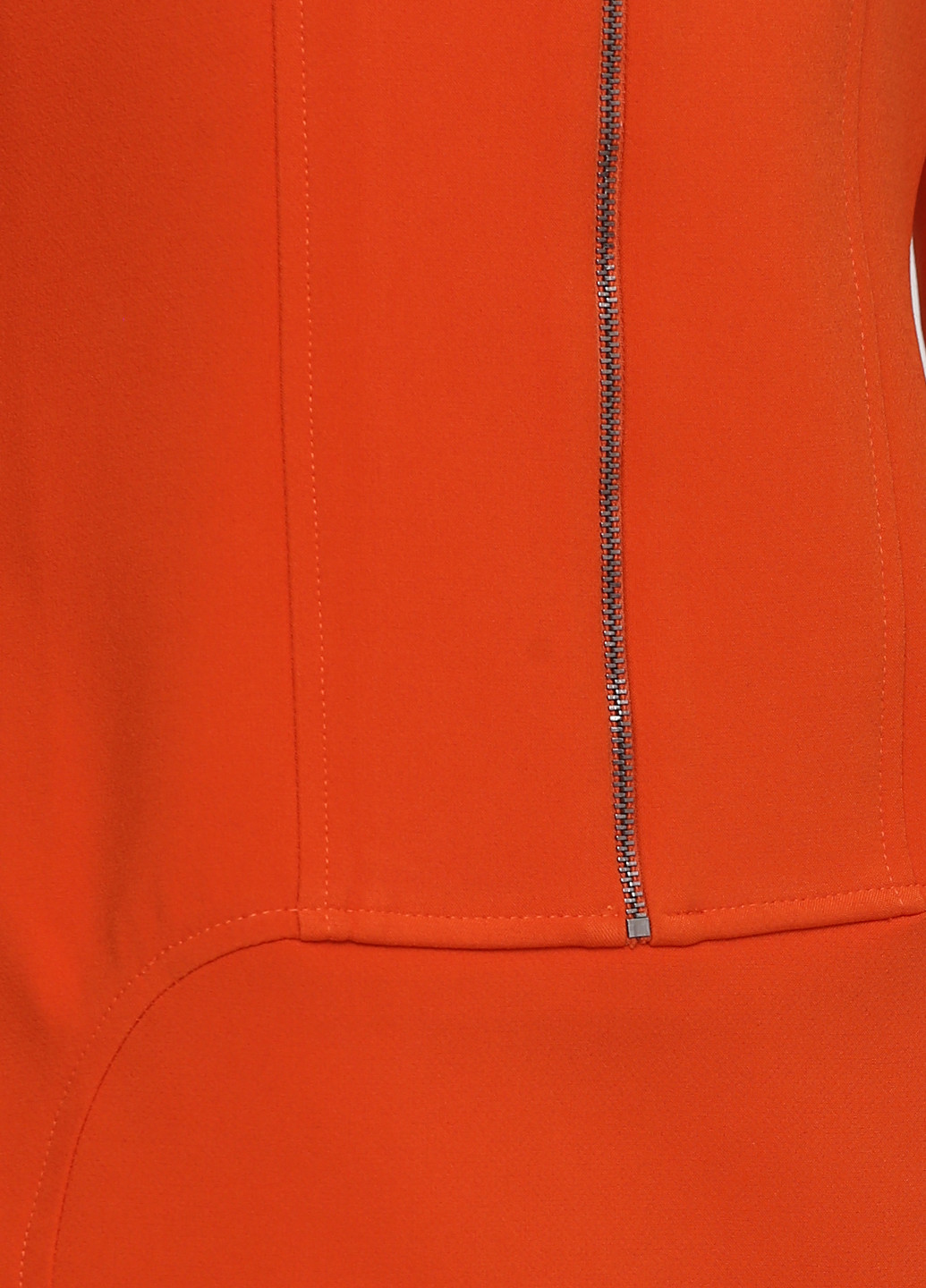 Оранжевое кэжуал платье футляр Sassofono однотонное