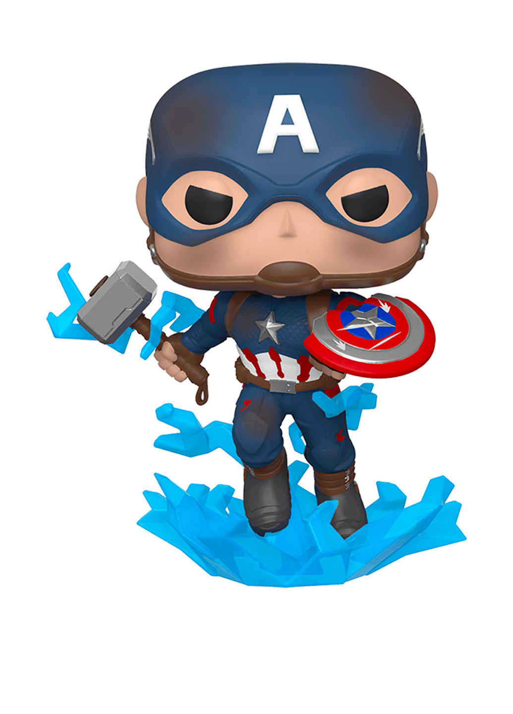 Игровая фигурка POP! Капитан Америка с мьёльниром cерии Мстители, 9,6 см Funko (185458913)