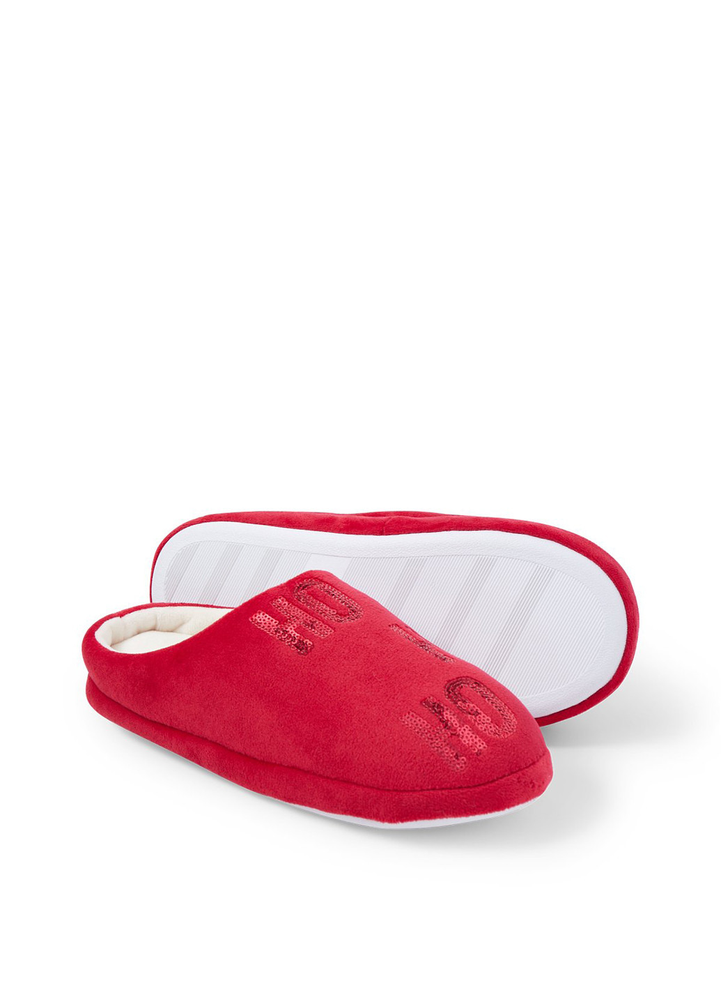 Красные тапочки C&A с пайетками