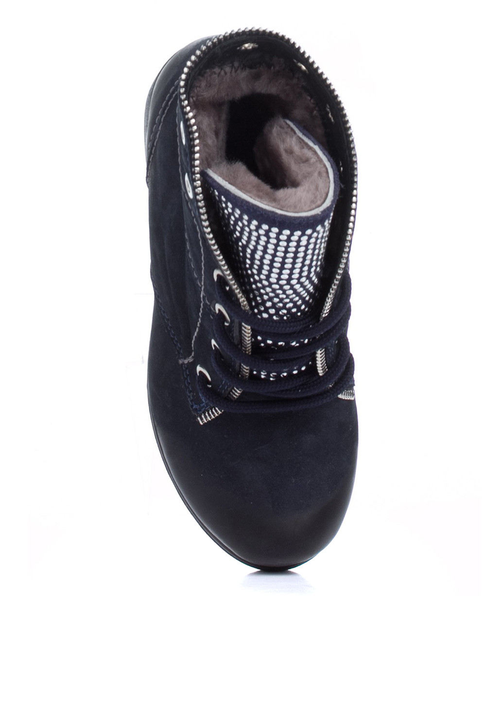Зимние ботинки Maxima со стразами, с молнией из натуральной замши