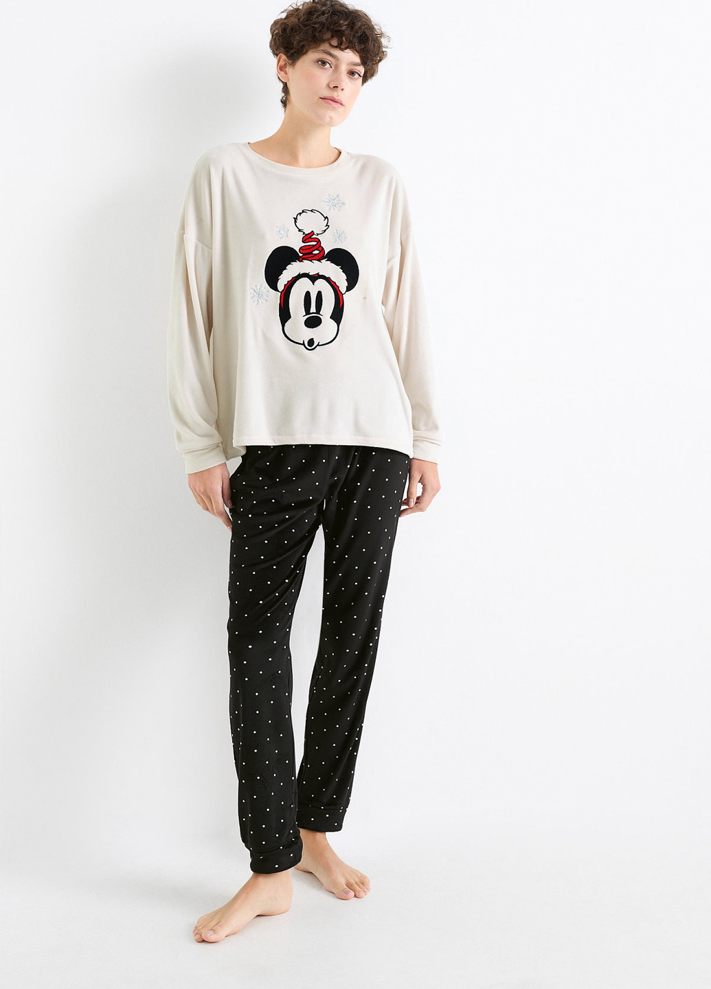 Комбинированная всесезон пижама (лонгслив, брюки) лонгслив + брюки C&A