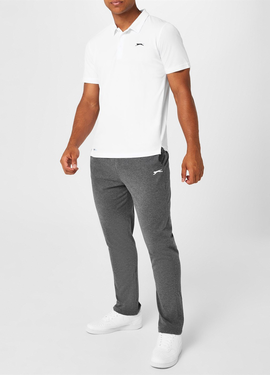 Серые спортивные демисезонные зауженные брюки Slazenger