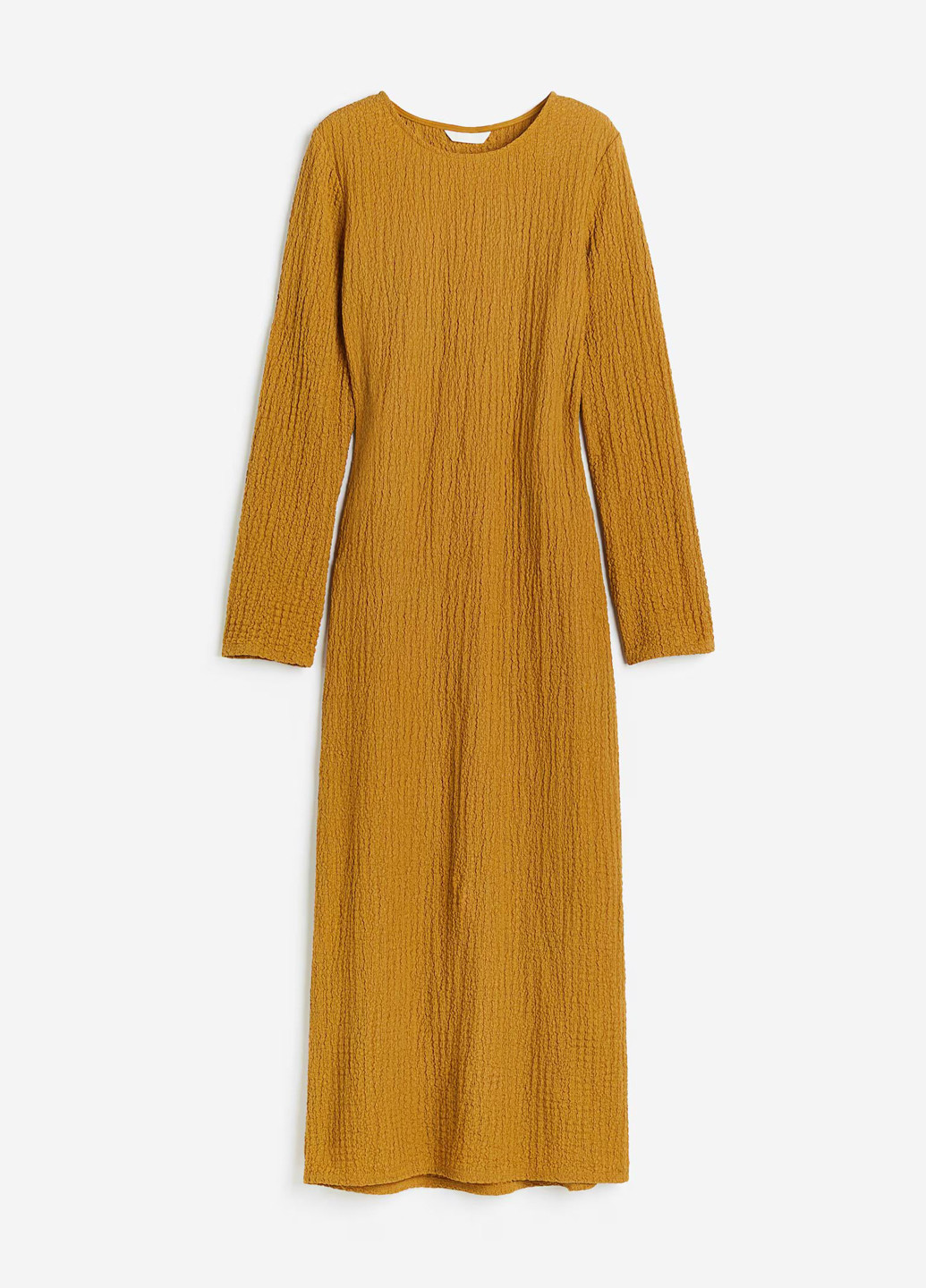 Гірчична кежуал сукня H&M однотонна