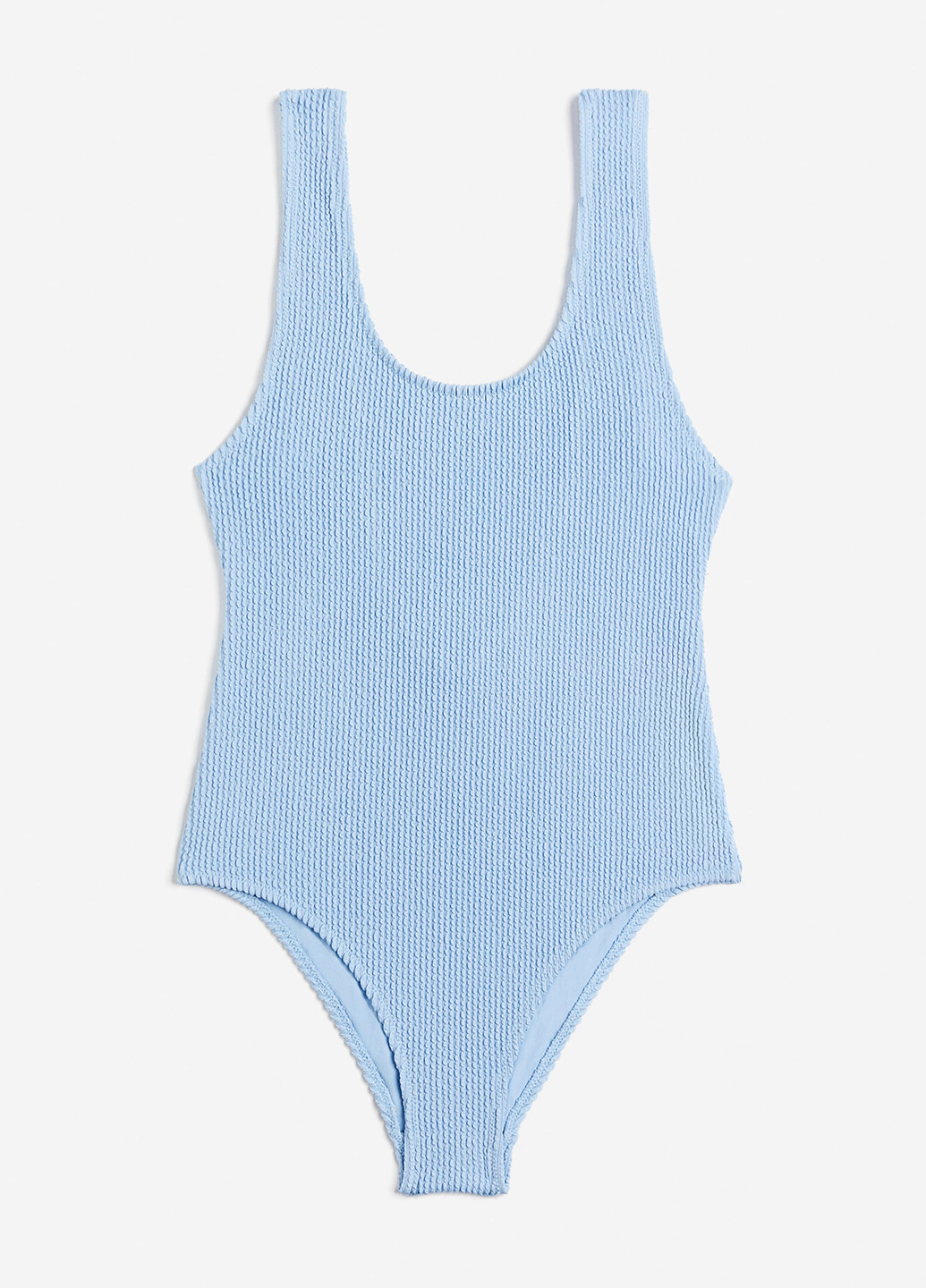 Светло-голубой летний купальник слитный H&M