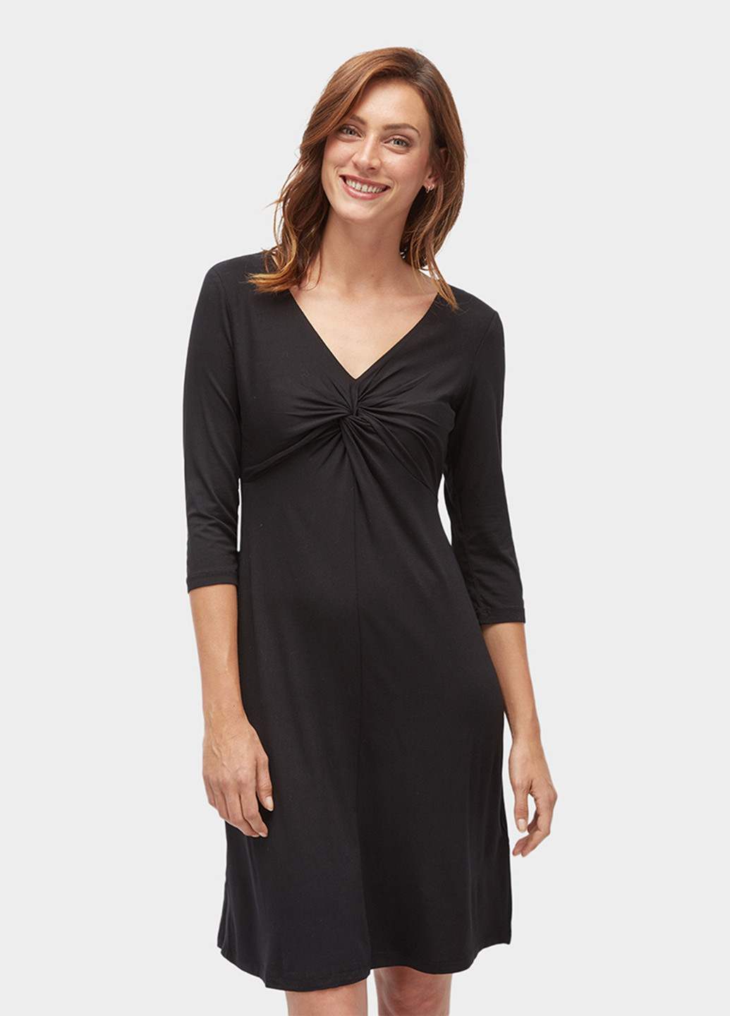 Чорна кежуал сукня в стилі армпір Tom Tailor однотонна