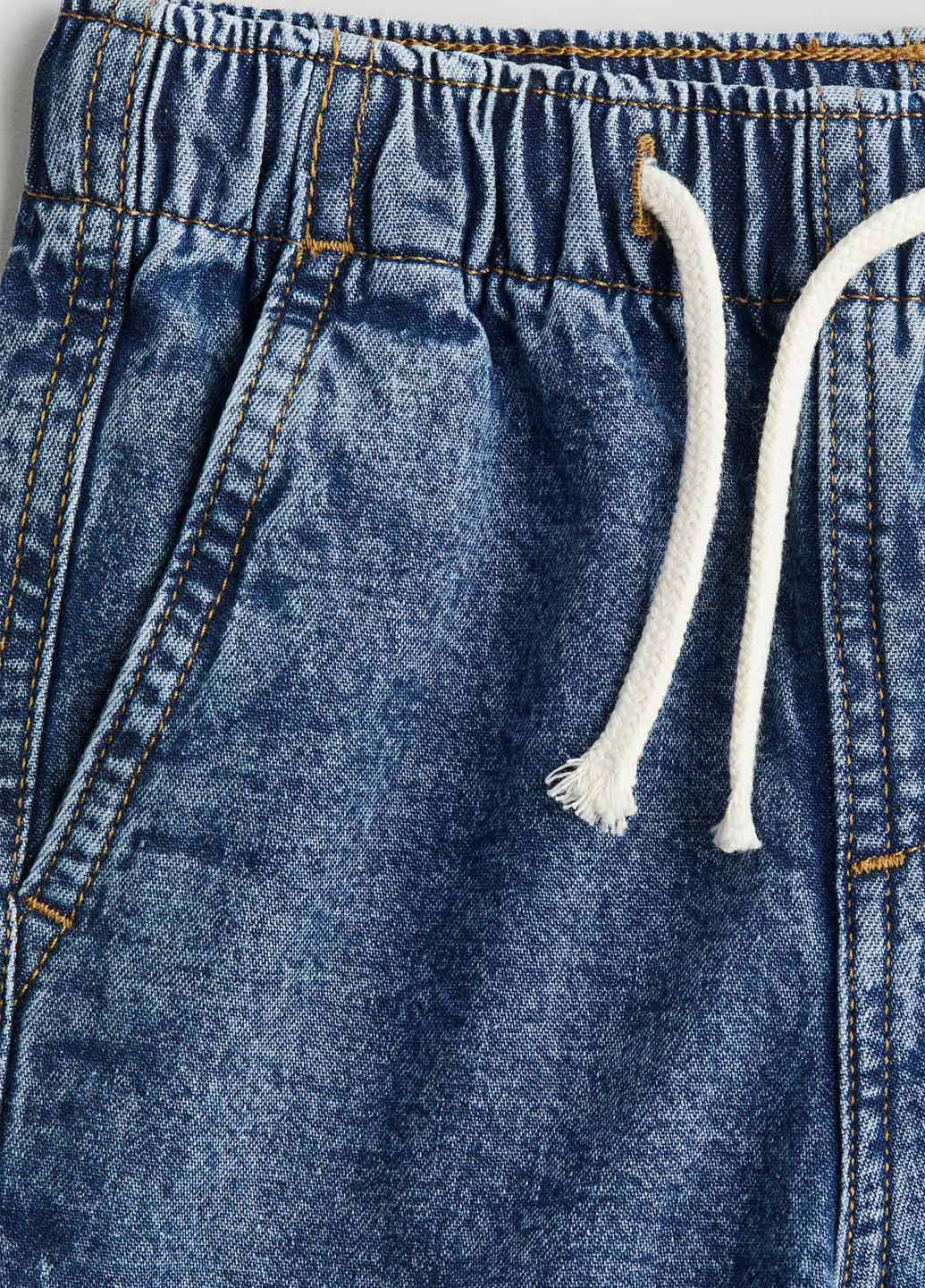 Синие демисезонные джоггеры джинсы H&M