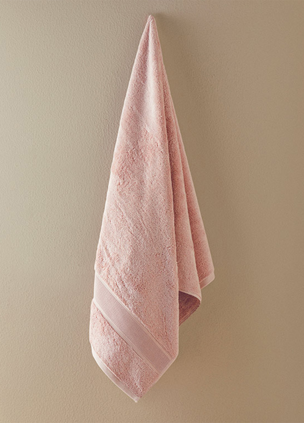 English Home банное полотенце, 70х140 см однотонный светло-розовый производство - Турция