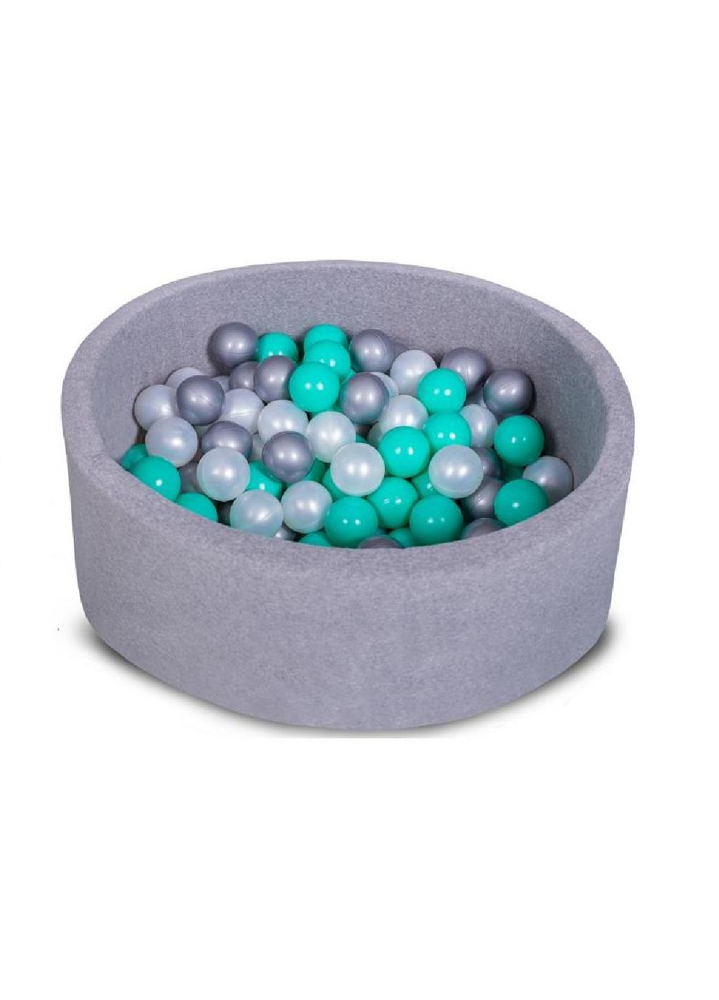 Детский сухой бассейн для дома улицы для детей с шариками D100 см (3425872-Т) Серый Francesco Marconi (251208277)