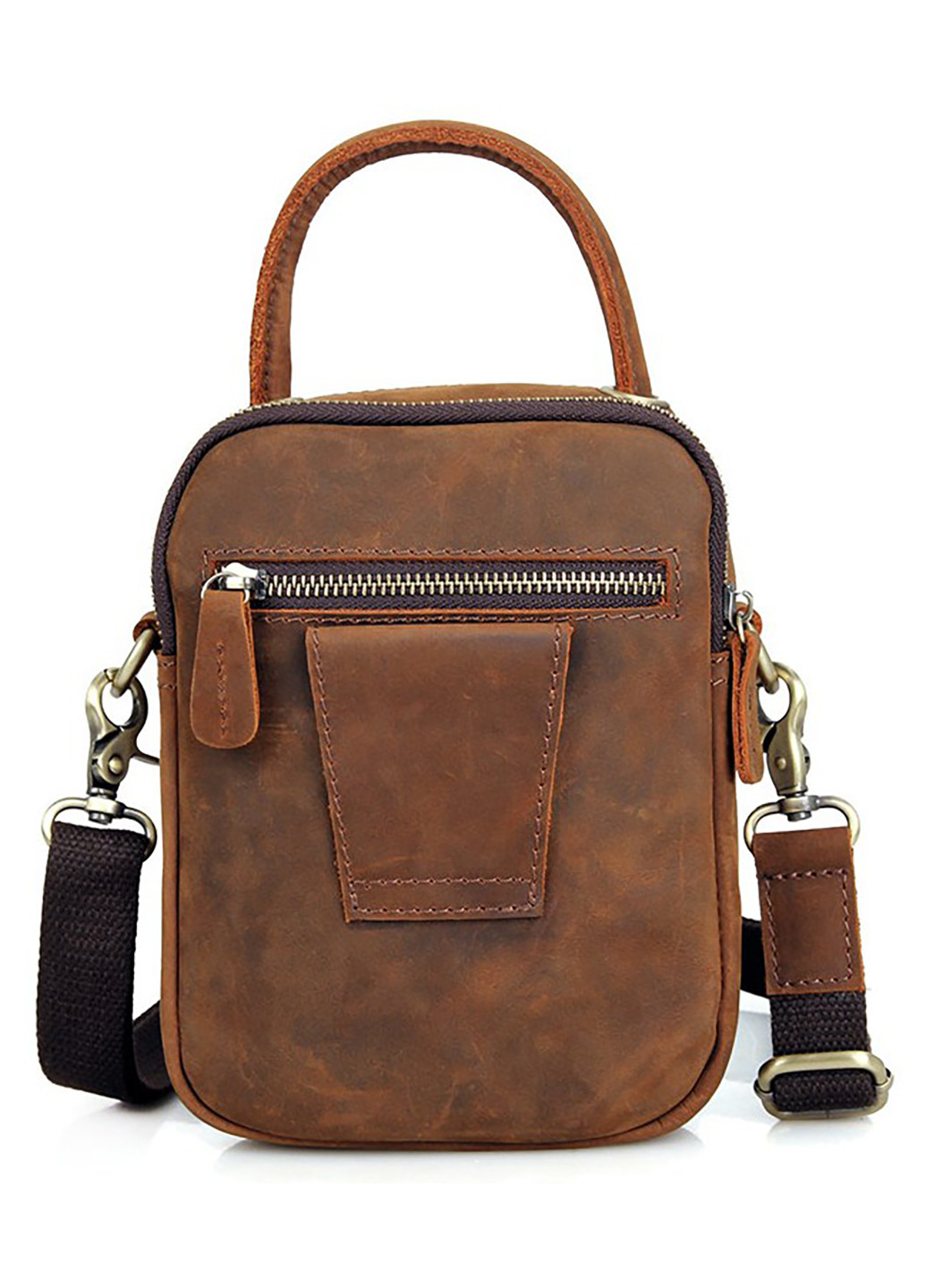 Чоловіча шкіряна сумка 15,5х20х6,5-11 см Vintage (252131602)
