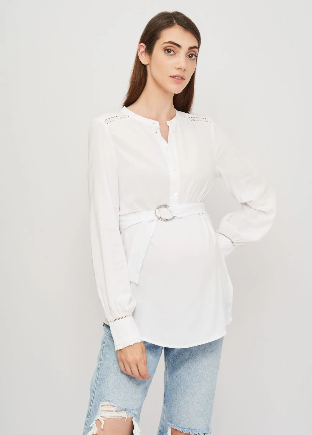 Белая блуза для беременных H&M