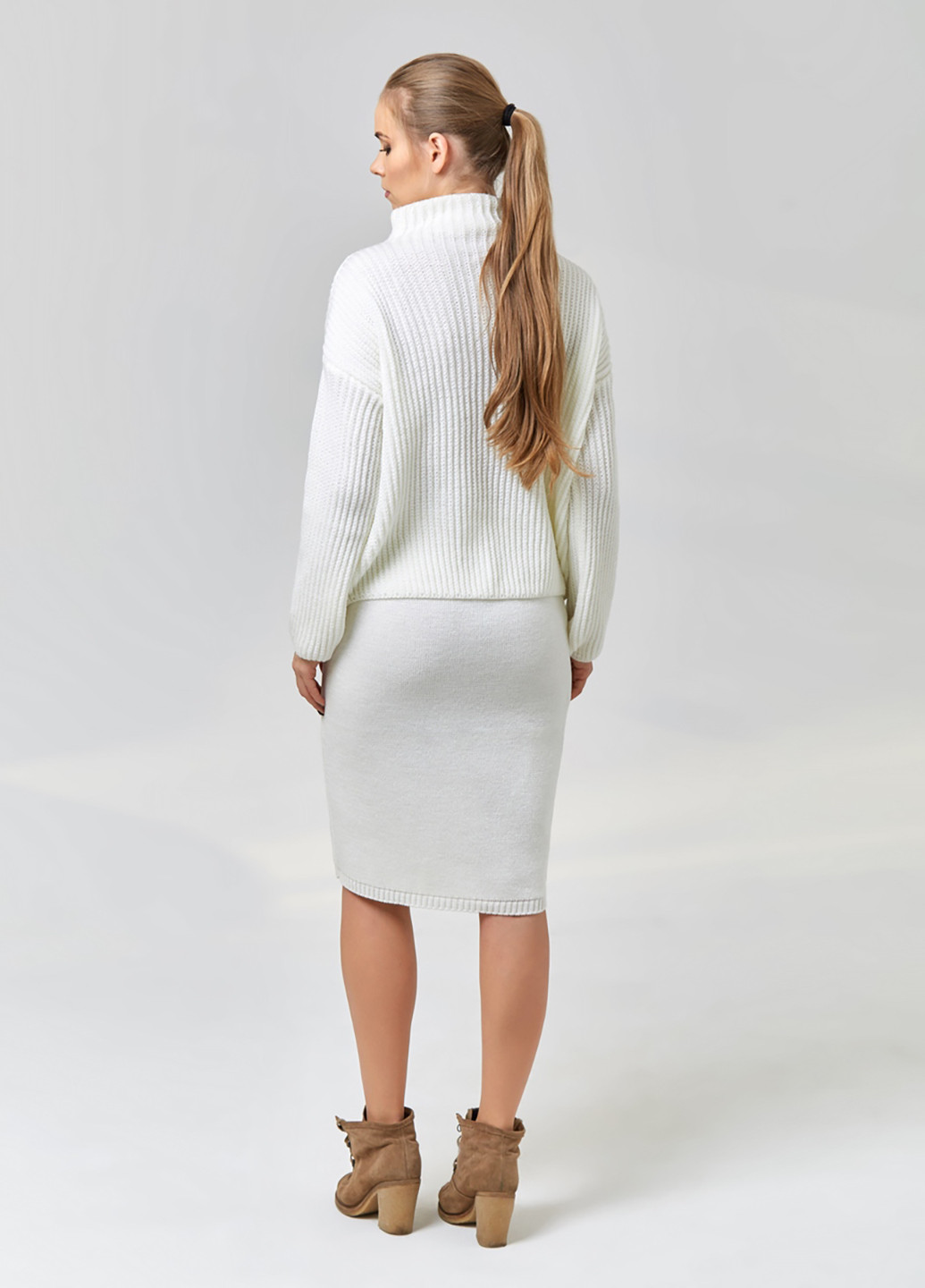 Белая кэжуал однотонная юбка Sewel