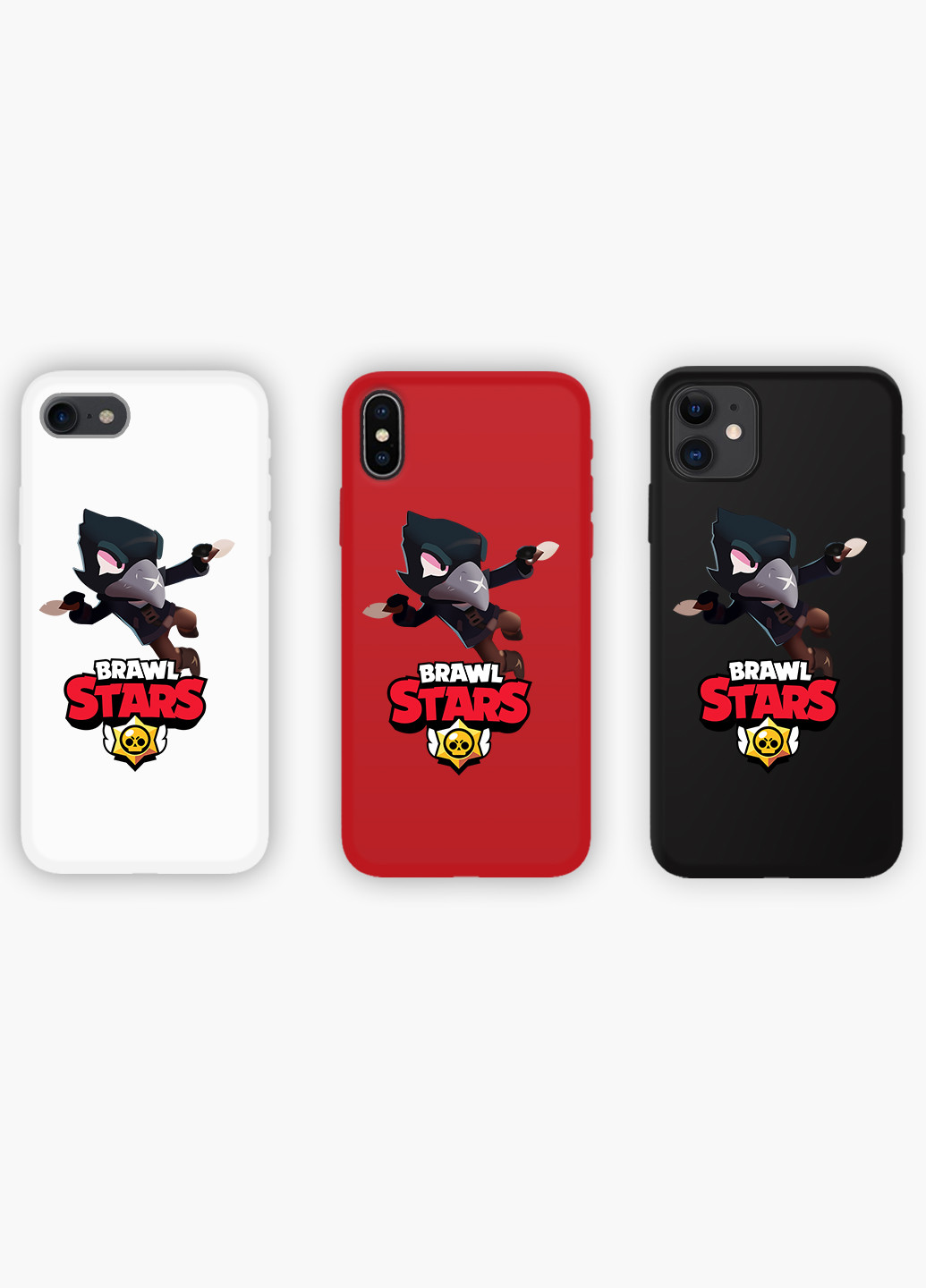 Чохол силіконовий Apple Iphone X Ворон Бравл Старс (Crow Brawl Stars) (6129-1023) MobiPrint (219288582)