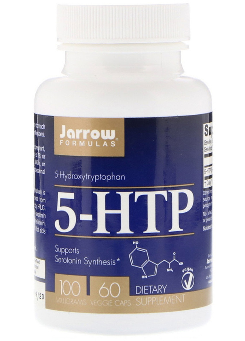 5-HTP (гідроксітріптофана), 100 мг,, 60 вегетаріанських капсул Jarrow Formulas (228292938)