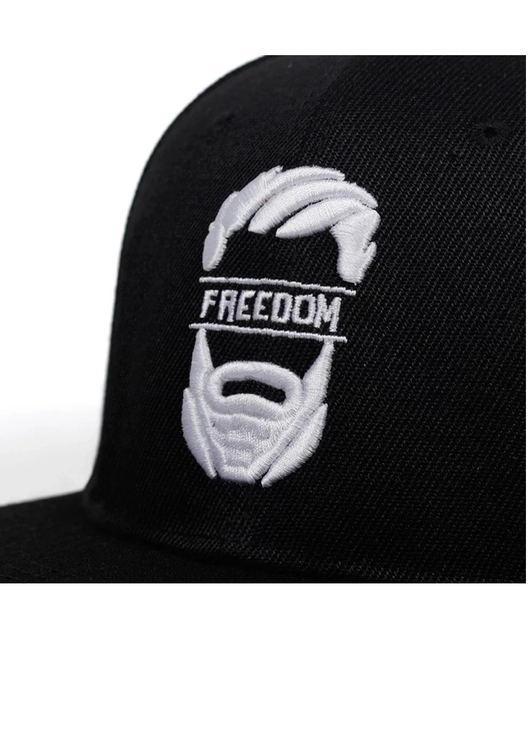 Кепка снепбек Freedom с прямым козырьком, Серая Унисекс NoName (250396328)