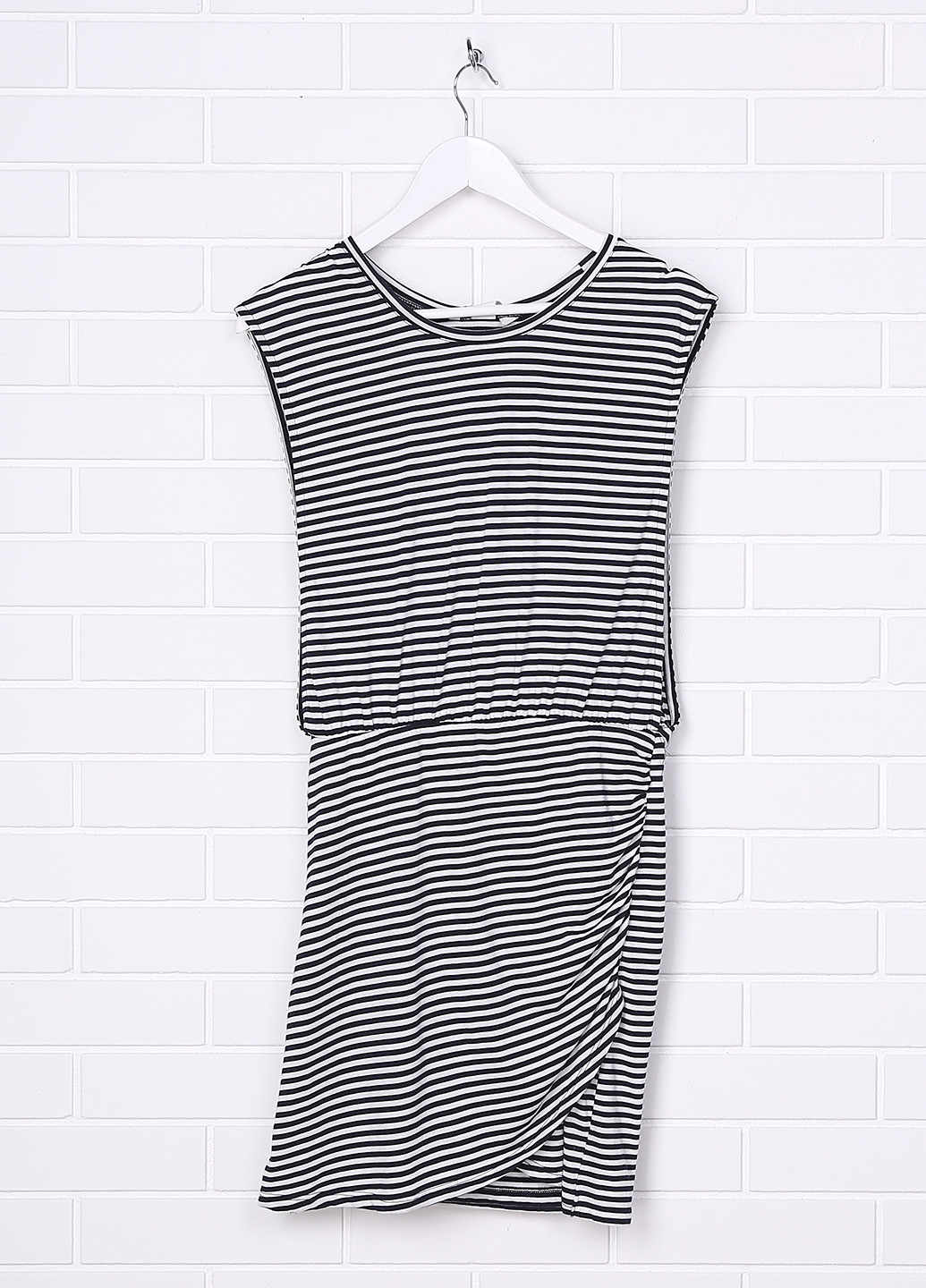 Комбинированное кэжуал платье для беременных H&M в полоску