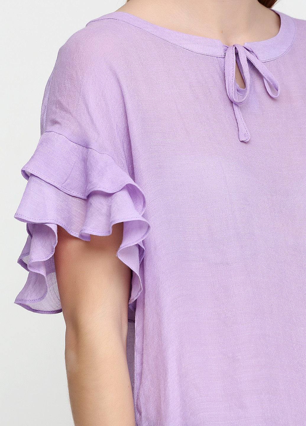 Сиреневая летняя блуза Imitz
