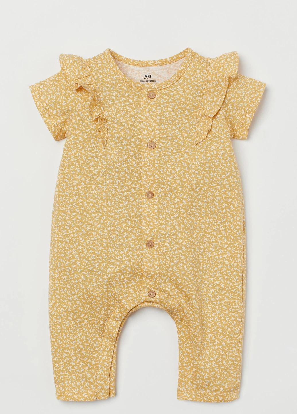 Боді,жовтий в білі візерунки, H&M (254866752)