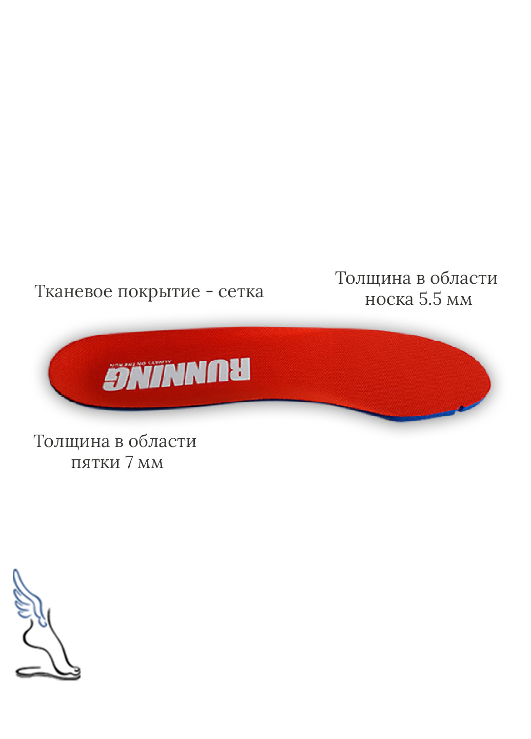 Стельки для спортивной обуви "Running", Ortholite No Brand (253137642)