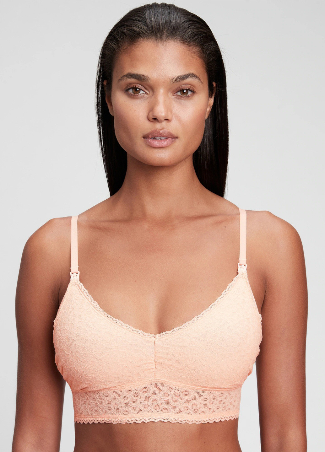 Пудровий топ бюстгальтер для годуючих Gap без кісточок нейлон