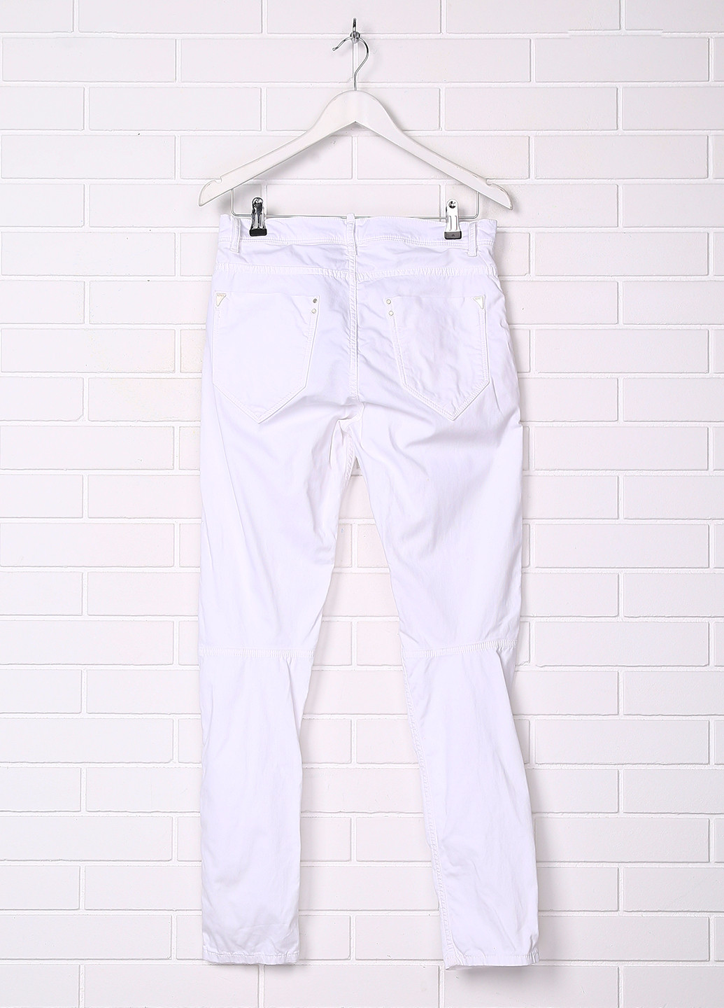 Белые кэжуал летние зауженные брюки Antony Morato