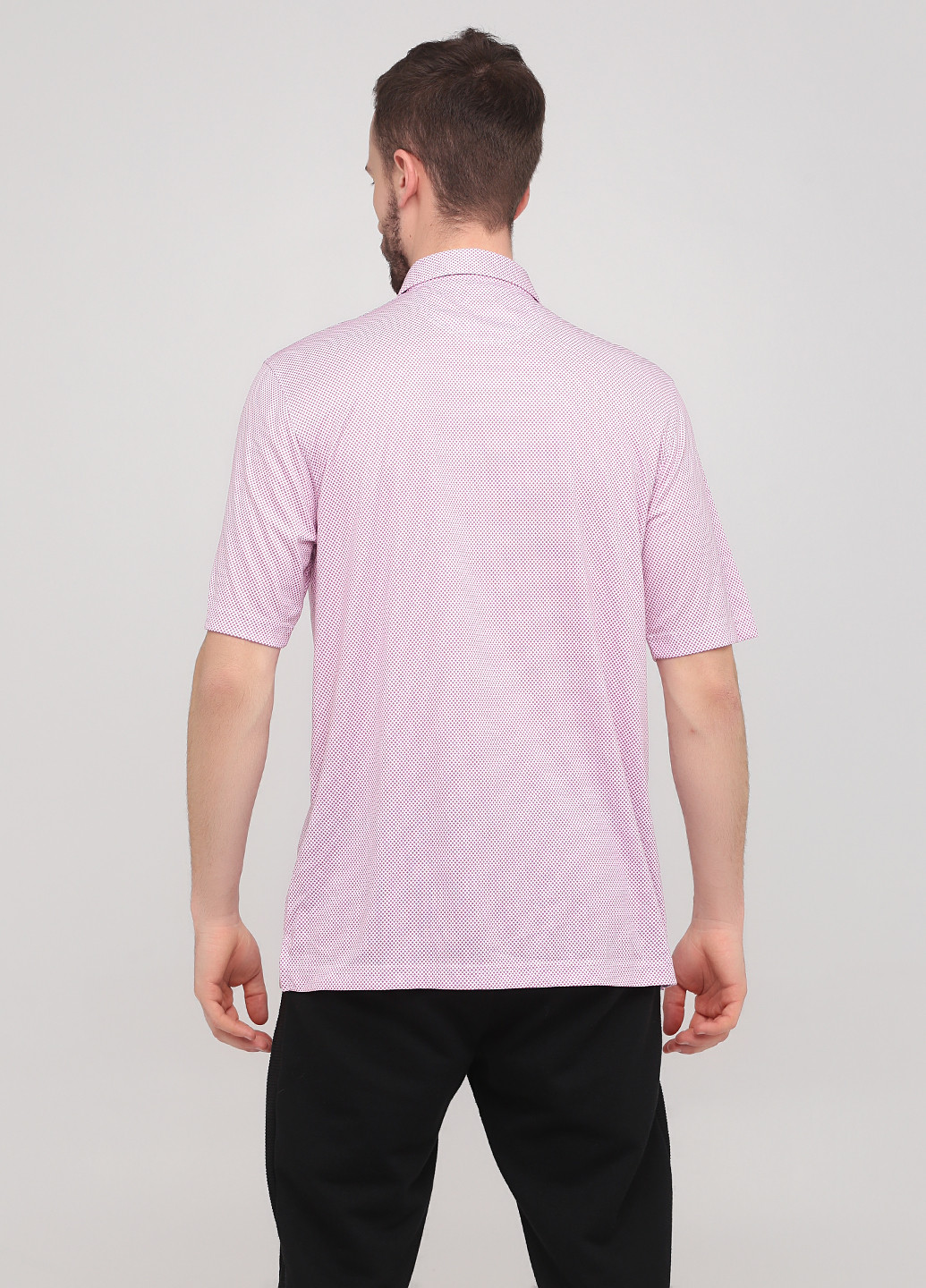 Розовая футболка-поло для мужчин Greg Norman с орнаментом