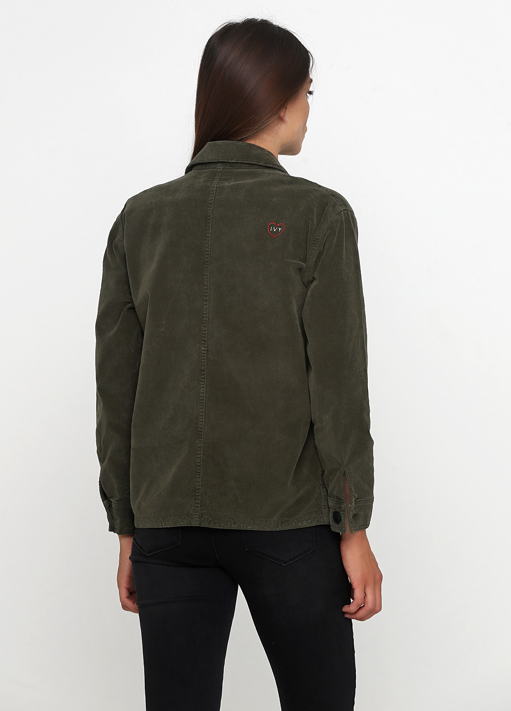 Хаки женский жакет IVY однотонный - демисезонный