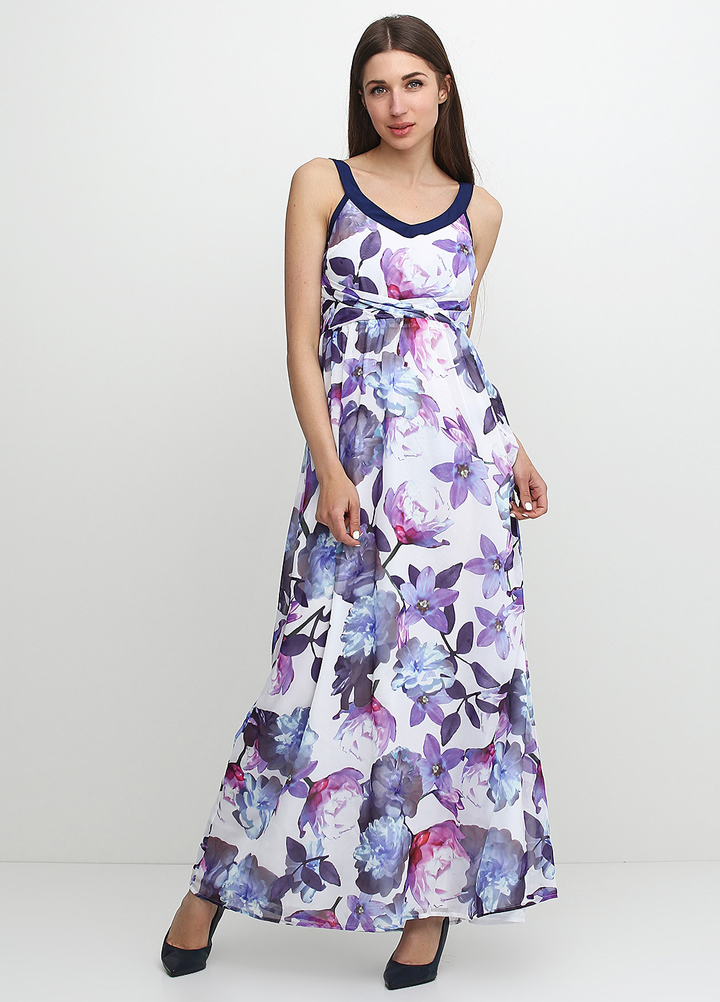 Комбинированное кэжуал платье Uttam Boutique с цветочным принтом