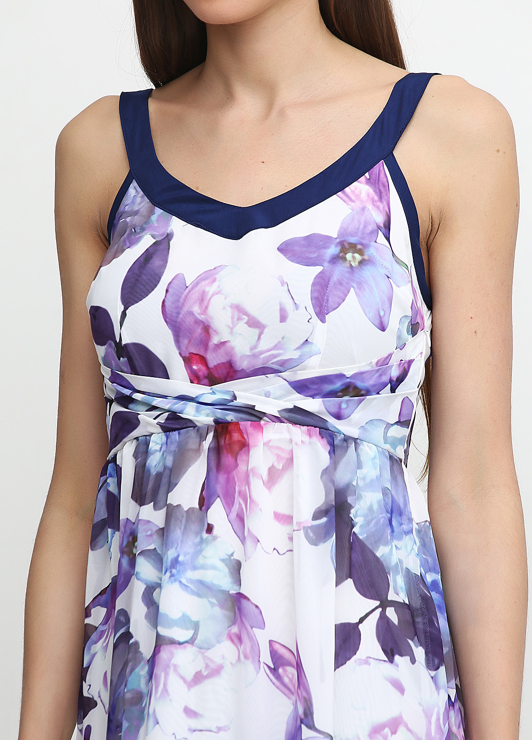 Комбинированное кэжуал платье Uttam Boutique с цветочным принтом