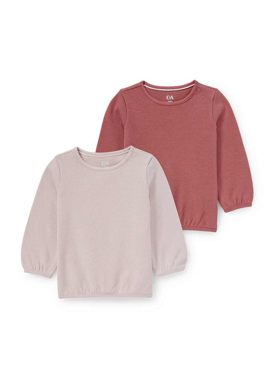 C&A свитшот (2 шт.) однотонный комбинированный кэжуал хлопок