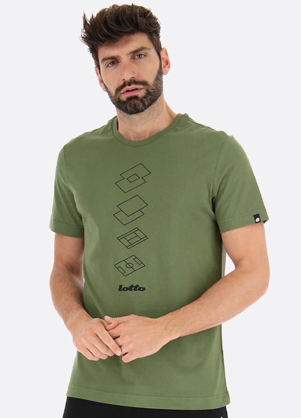 Зелена футболка Lotto TEE ORIGINS
