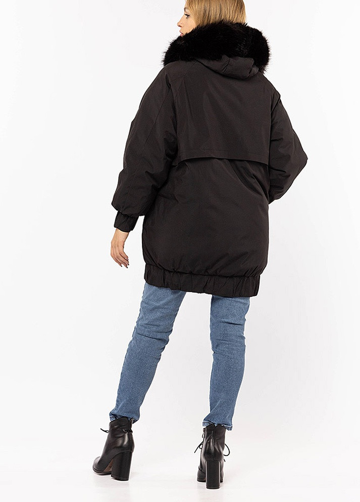 Черная зимняя куртка MIXUEWAN
