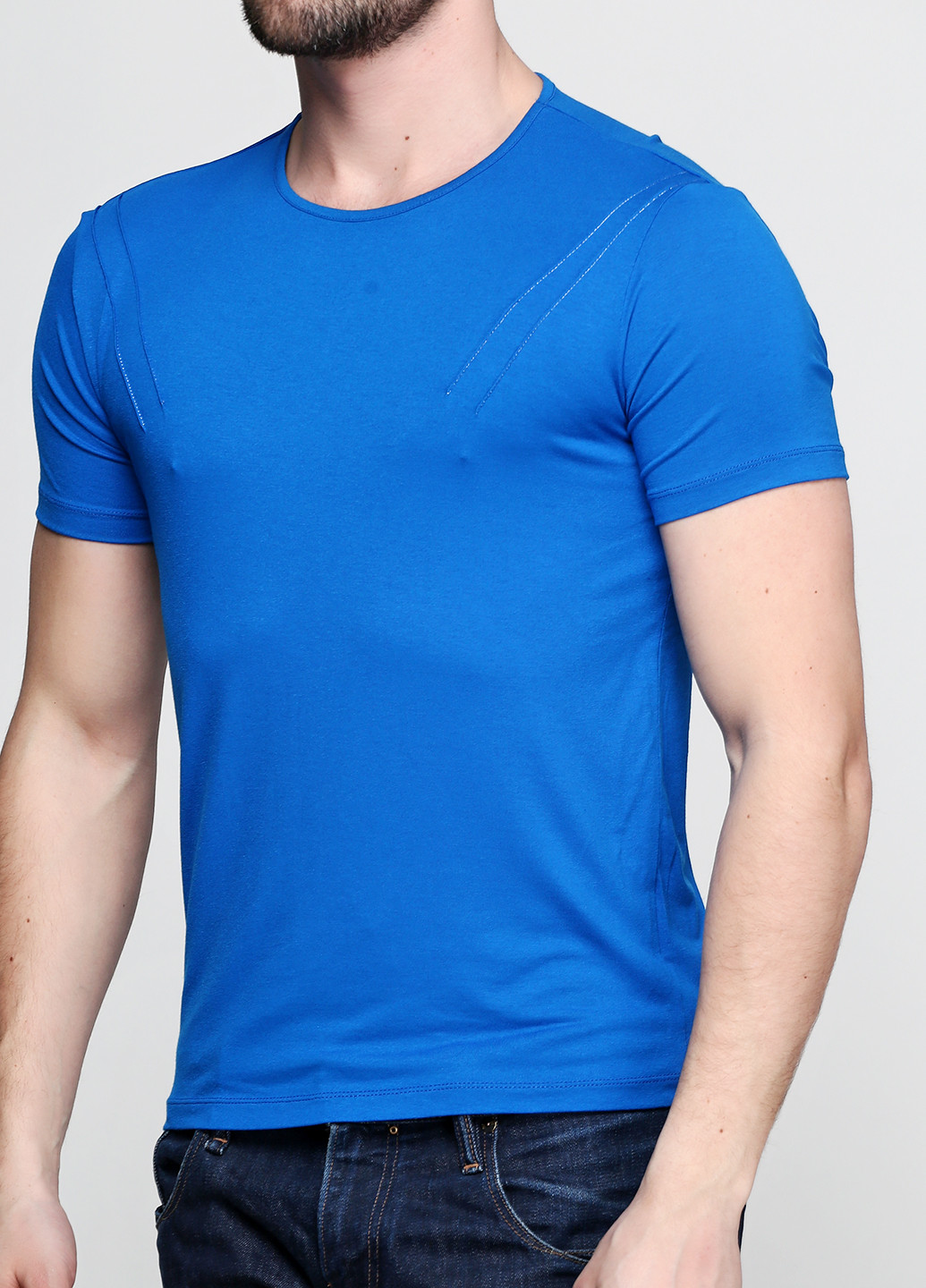 Синяя футболка MAKSYMIV