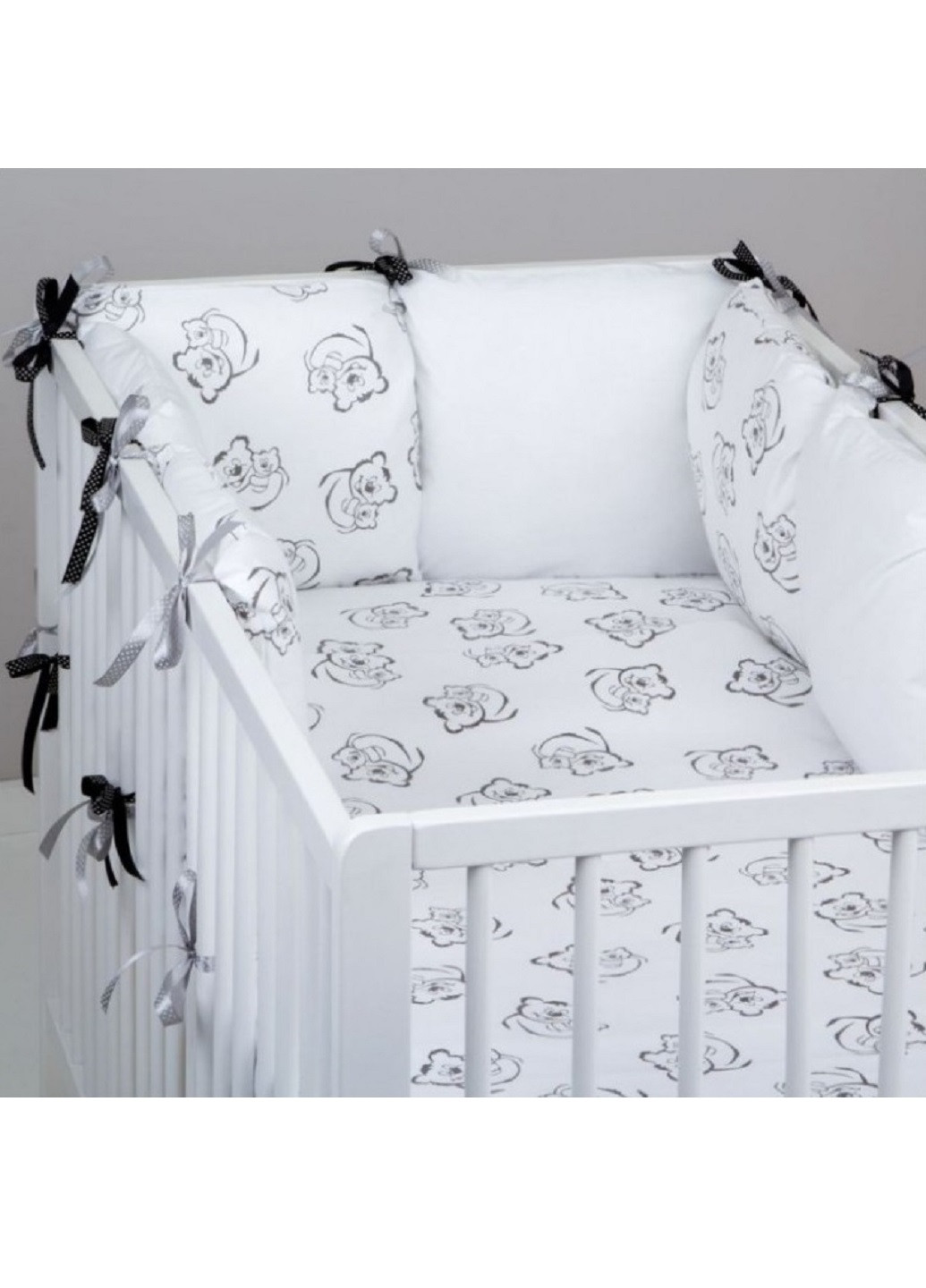 Комплект в детскую кроватку кровать люльку набор бортики защита на три стороны постельное белье ручной работы (28587-Нов) Unbranded (253196438)