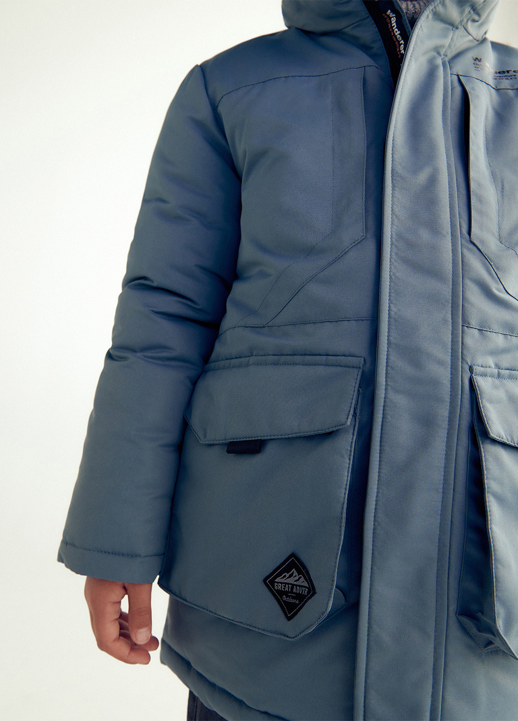 Сіро-синя зимня куртка Reserved