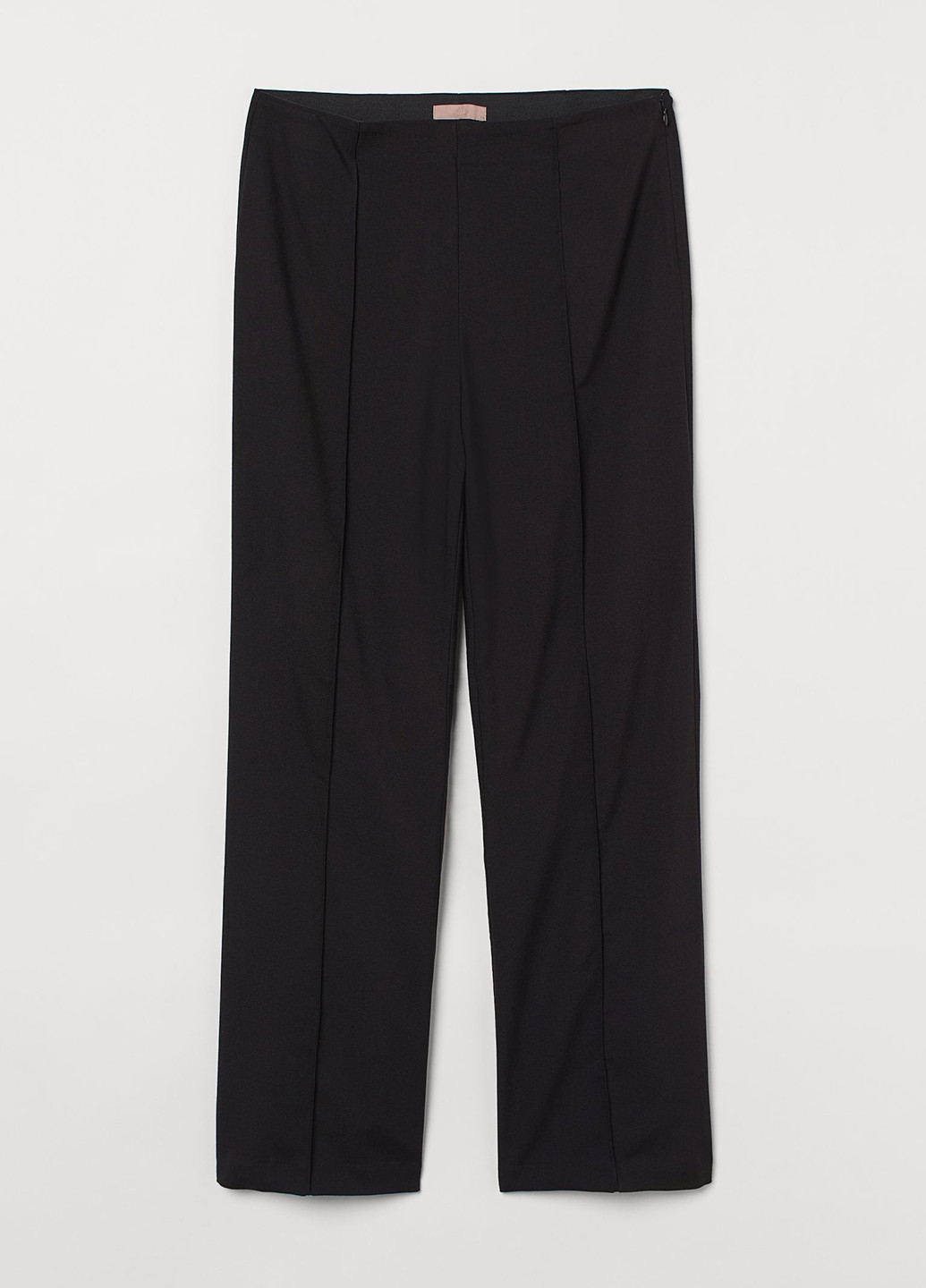 Черные кэжуал демисезонные классические, прямые брюки H&M