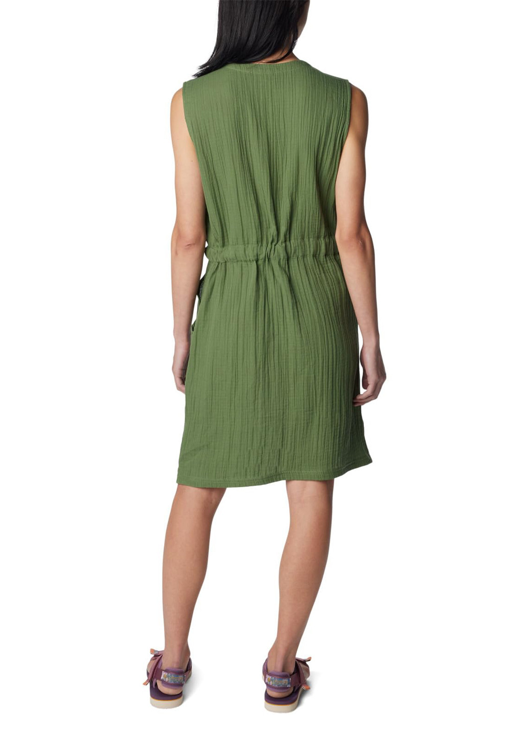 Зеленое кэжуал платье платье-майка Columbia однотонное