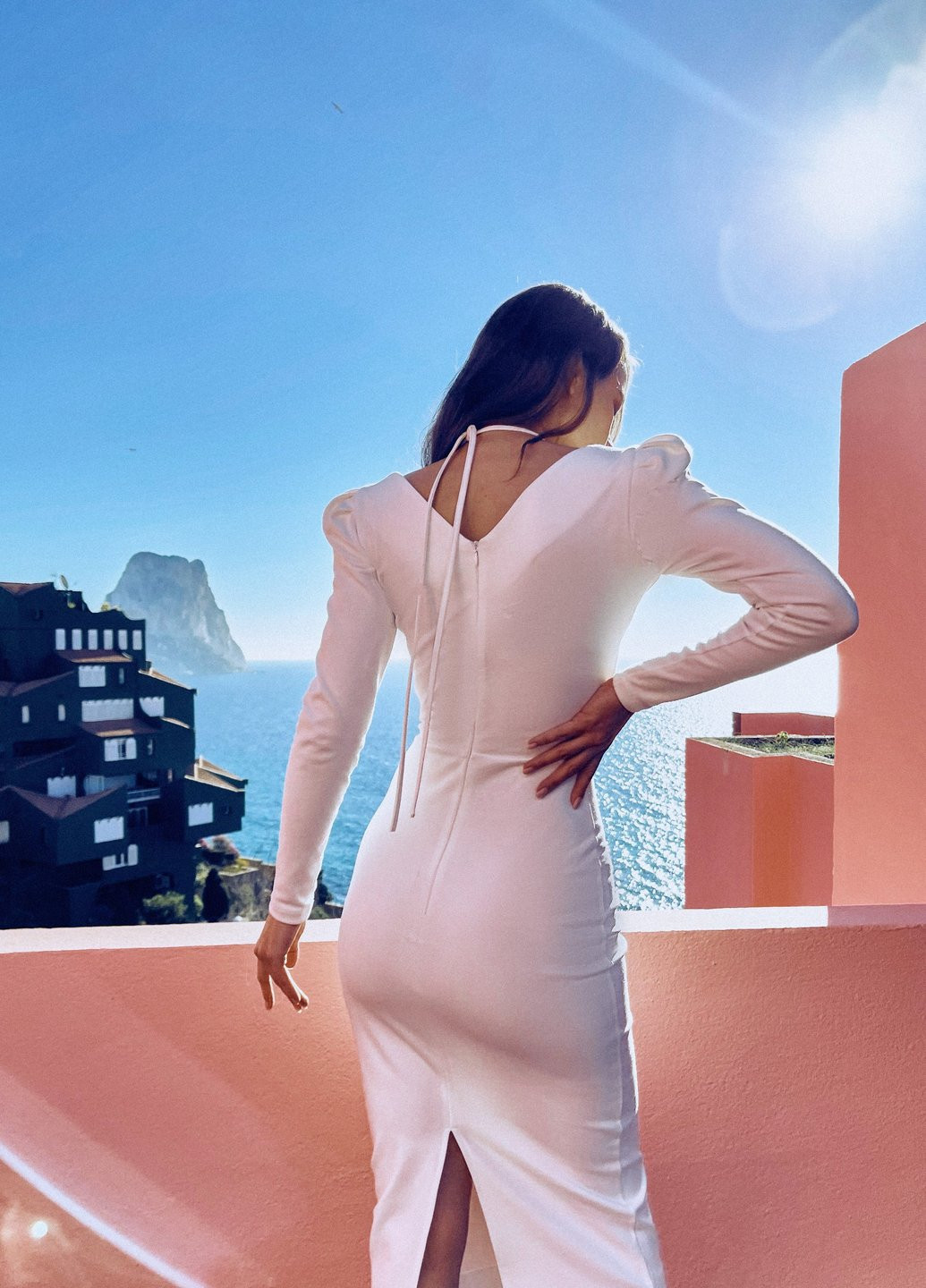 Молочна ділова молочне плаття з зав'язками Gepur однотонна