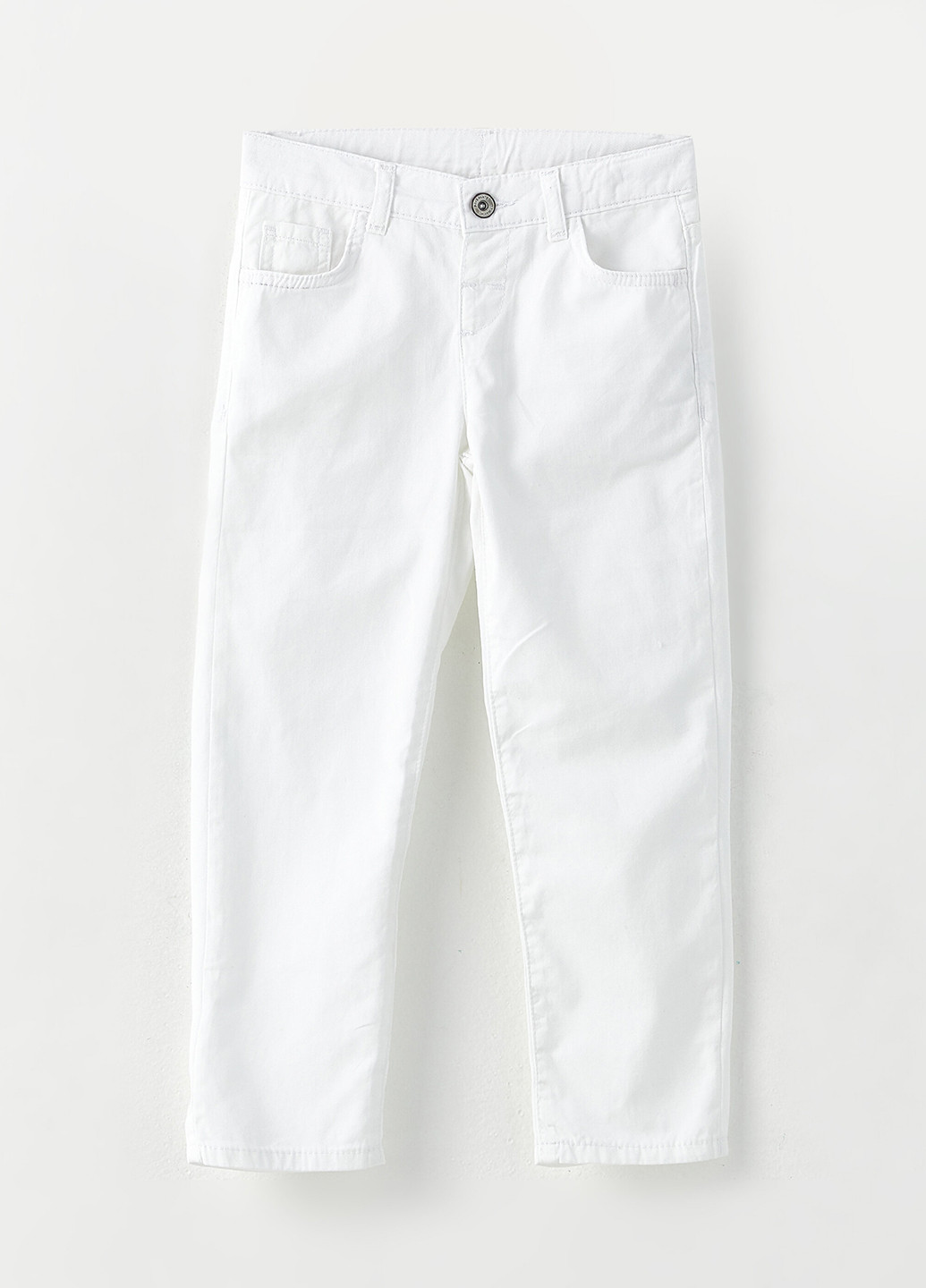 Белые джинсовые демисезонные брюки зауженные LC Waikiki
