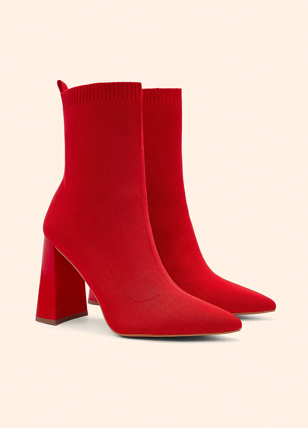 Красные демисезонная ботильоны SHEIN