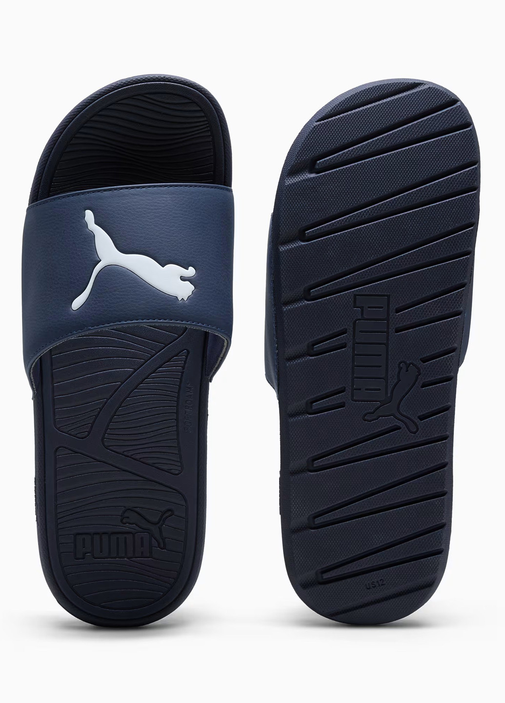 Синие спортивные, кэжуал, пляжные, домашние шлепанцы Puma