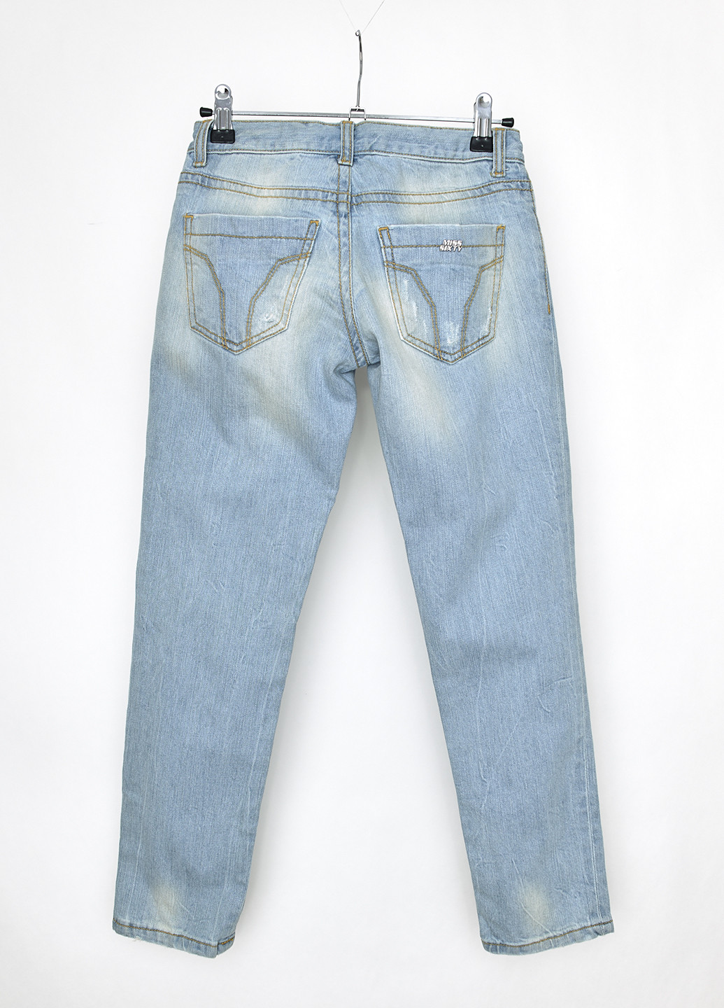 Голубые демисезонные скинни джинсы Miss Sixty