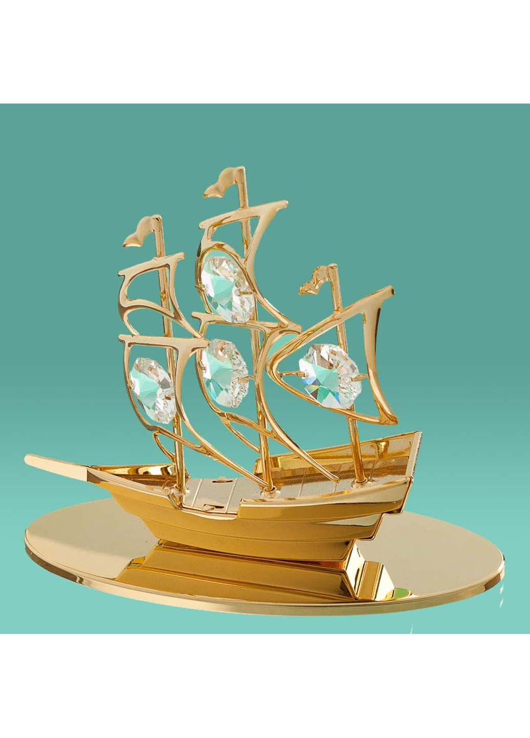 Декоративная фигурка со стразами Кораблик Crystocraft (255417093)