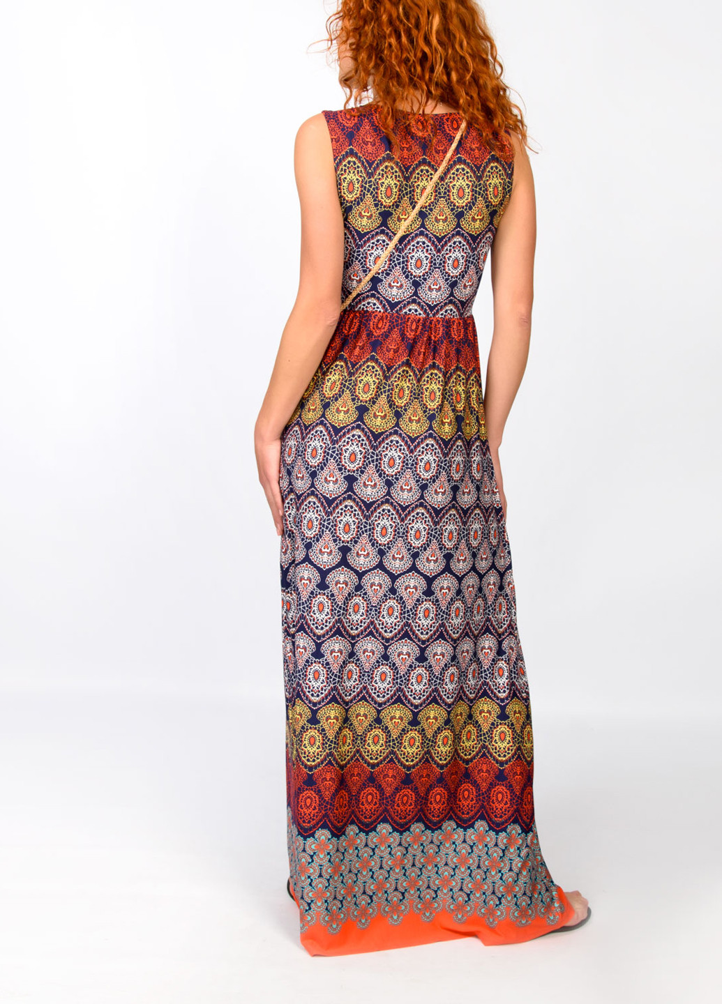 Комбинированное кэжуал платье Gingier с геометрическим узором