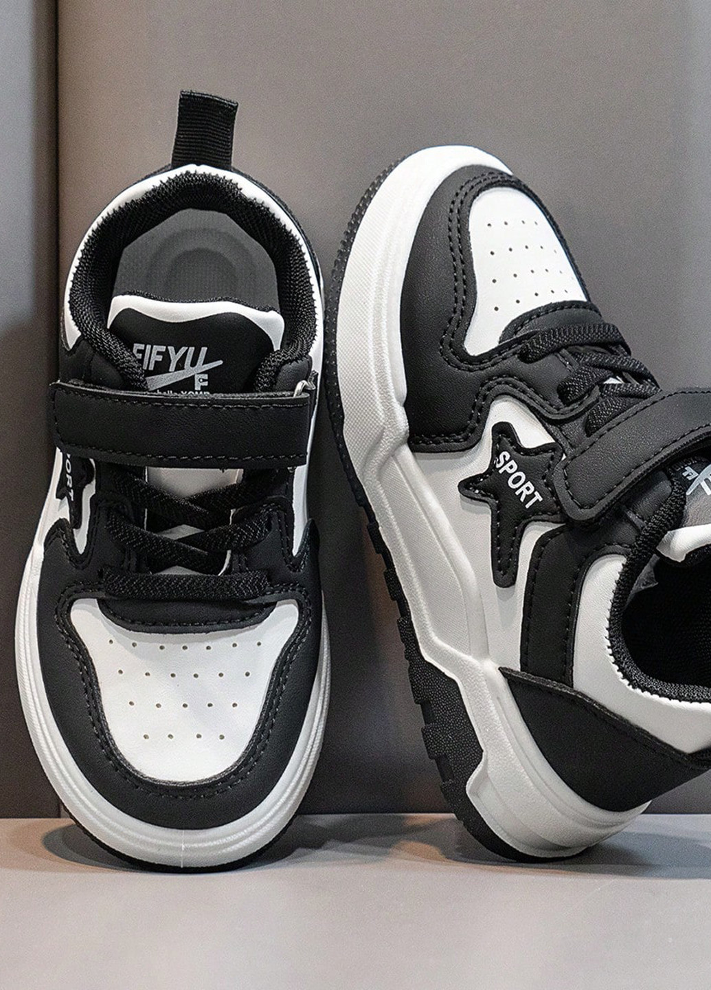 Чорно-білі Осінні кросівки SHEIN