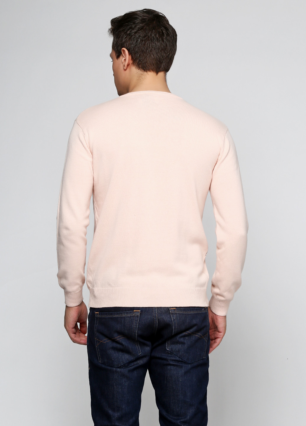 Светло-розовый демисезонный пуловер пуловер C.B.K