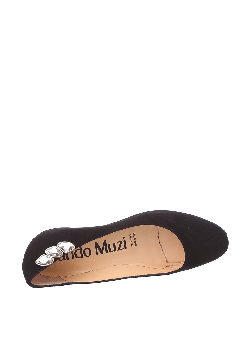 Туфли Nando Muzi на низком каблуке с брошкой