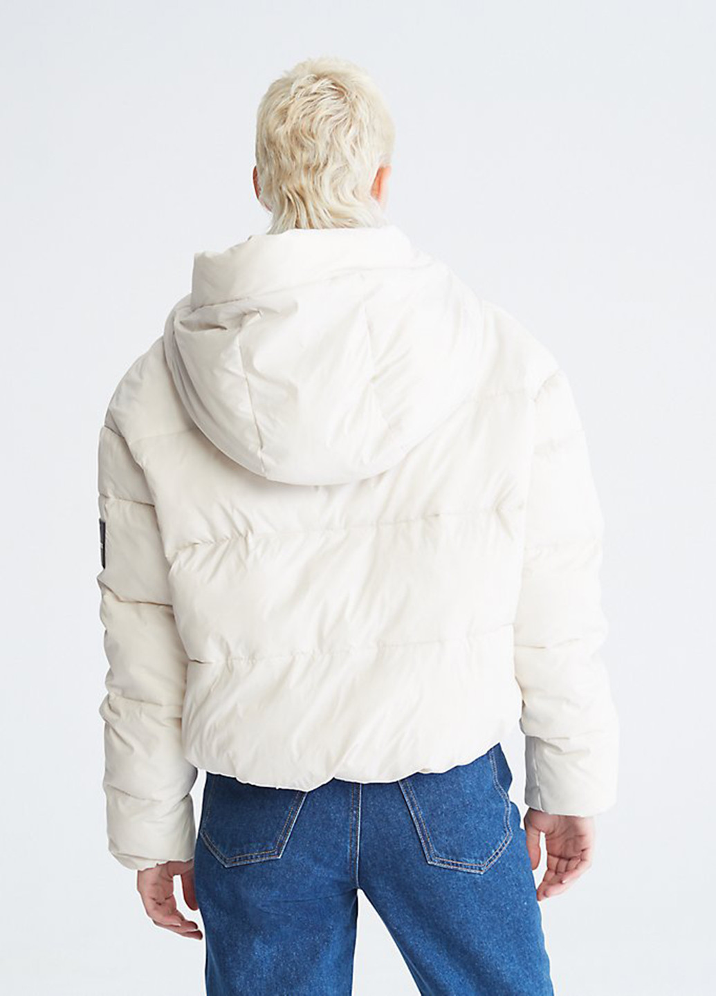 Біла демісезонна куртка Calvin Klein