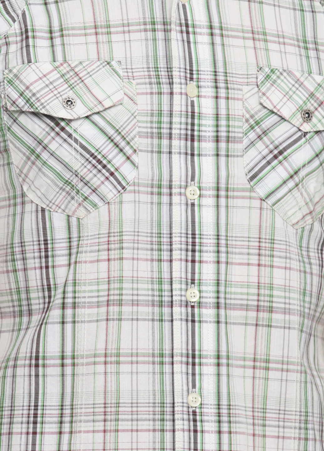 Цветная кэжуал рубашка в клетку Cipo & Baxx с коротким рукавом