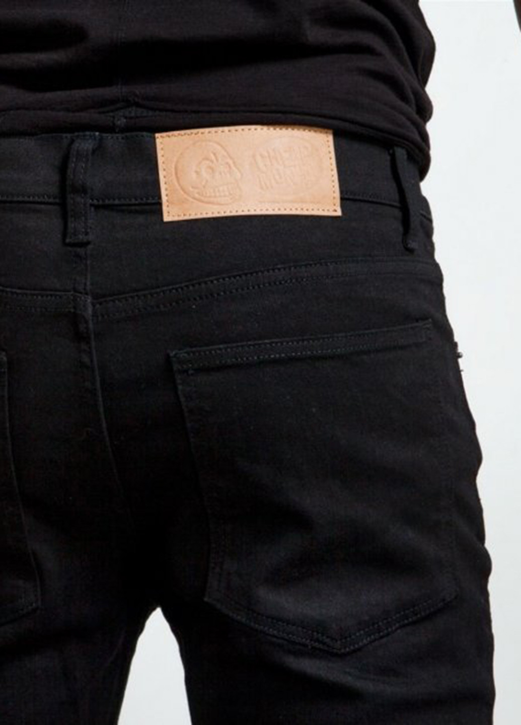 Черные демисезонные слим джинсы Cheap Monday